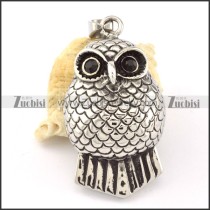 Stainless Steel Owl Pendant -p000632
