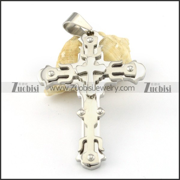 the best noncorrosive steel Cross Pendants - p000548