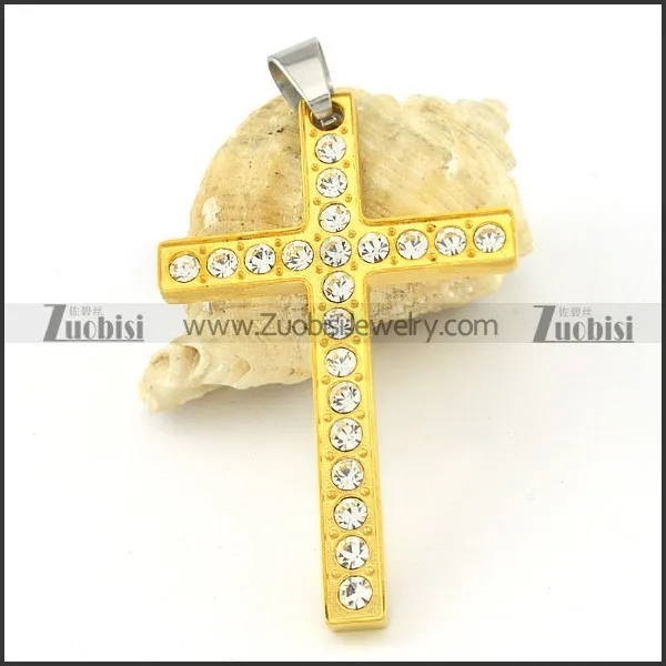 nice-looking nonrust steel Cross Pendants - p000500