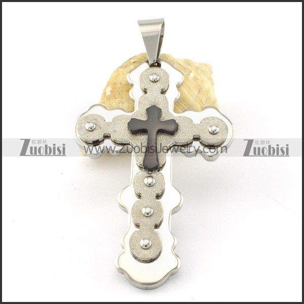 enjoyable Stainless Steel Cross Pendants - p000557