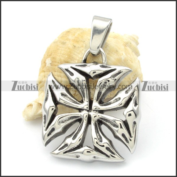 Punk Stainless Steel Casting Cross Pendants -p000347