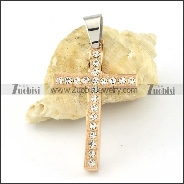 remarkable 316L Steel Cross Pendants - p000496