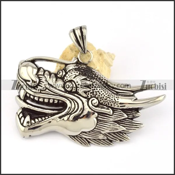 Stainless Steel dragon Pendant -p000603