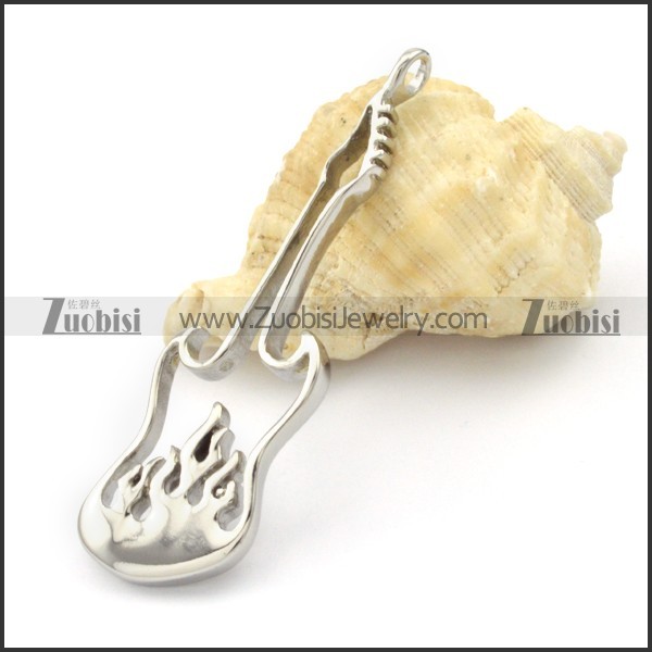 Stainless Steel Guitar Pendant for Rock fans -p000332