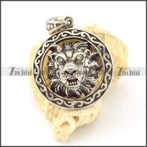 Stainless Steel tame lion Pendant -p000793