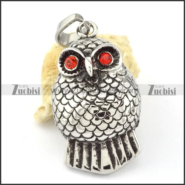 Stainless Steel Owl Pendant -p000633