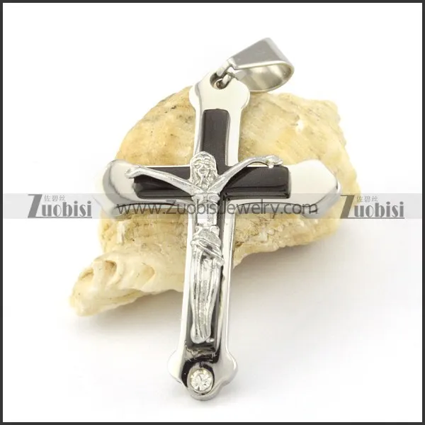 beauteous noncorrosive steel Cross Pendants - p000543