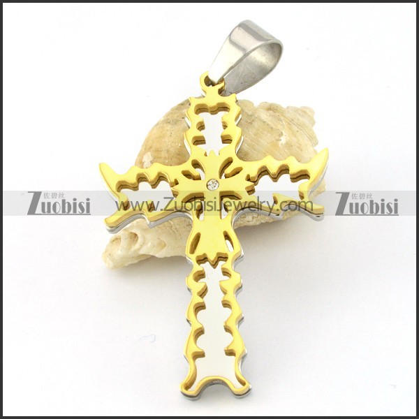 practical nonrust steel Cross Pendants - p000538