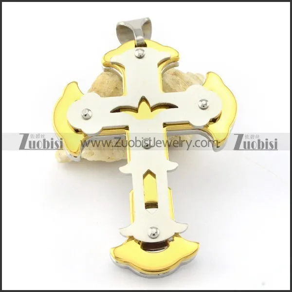beautiful noncorrosive steel Cross Pendants - p000570
