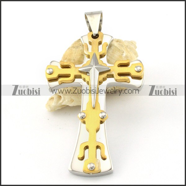 pretty nonrust steel Cross Pendants - p000550