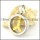 good-looking noncorrosive steel peace sign Pendants in gold and silver tones -p000493