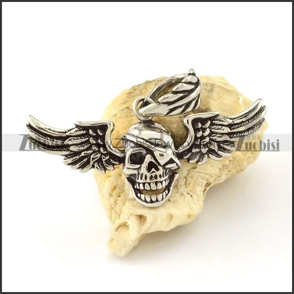Stainless Steel Skull Pendant -p000744