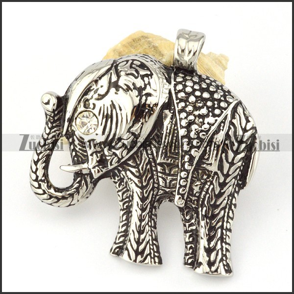 Stainless Steel Elephant Pendant -p000601