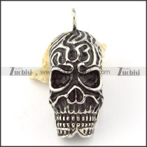 Horrible Stainless Steel Skull Pendant -p000664
