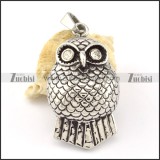 Stainless Steel Owl Pendant -p000631