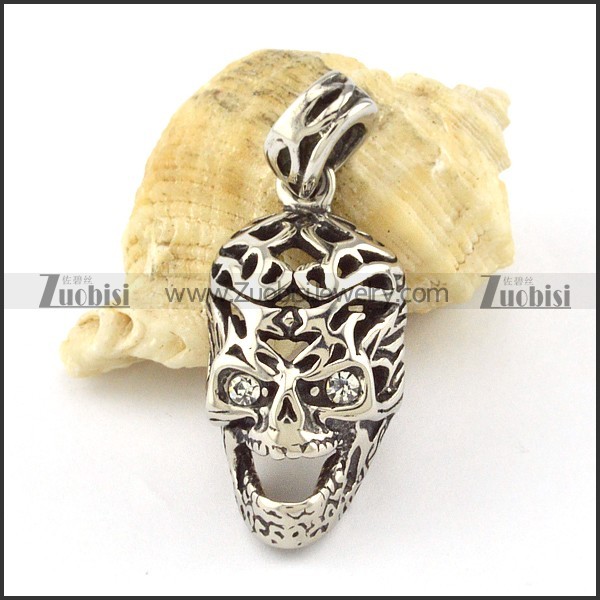 Stainless Steel Skull Pendant -p000781