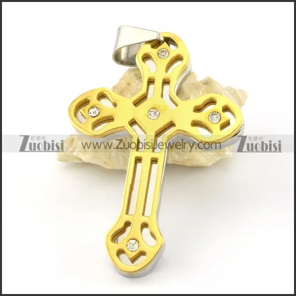 the best oxidation-resisting steel Cross Pendants - p000533