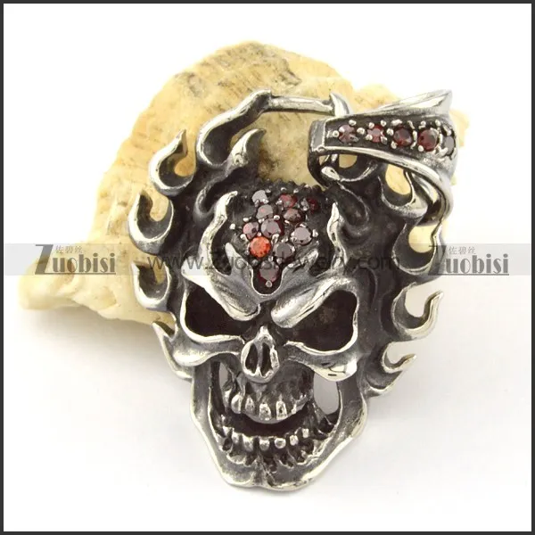 Stainless Steel Skull Pendant -p000755