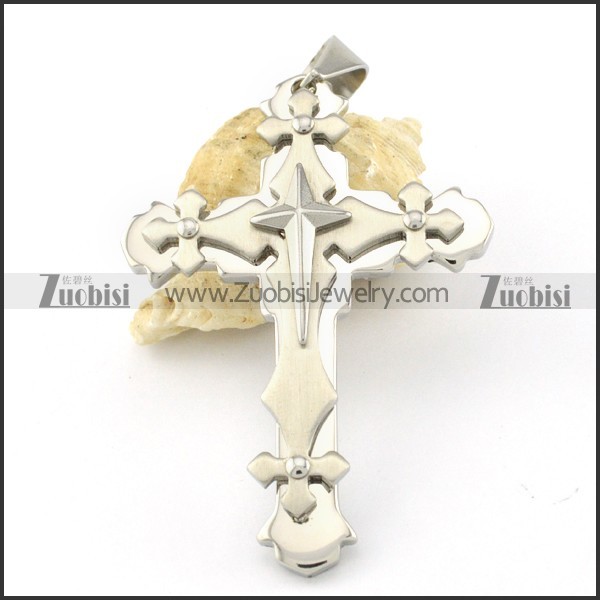 pleasant 316L Stainless Steel Cross Pendants - p000544