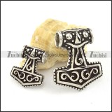 high quality 316L Hammer of Thor Pendants for couples - p000477