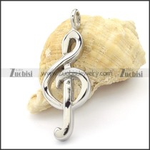 Stainless Steel Musical Note Pendant -p000331