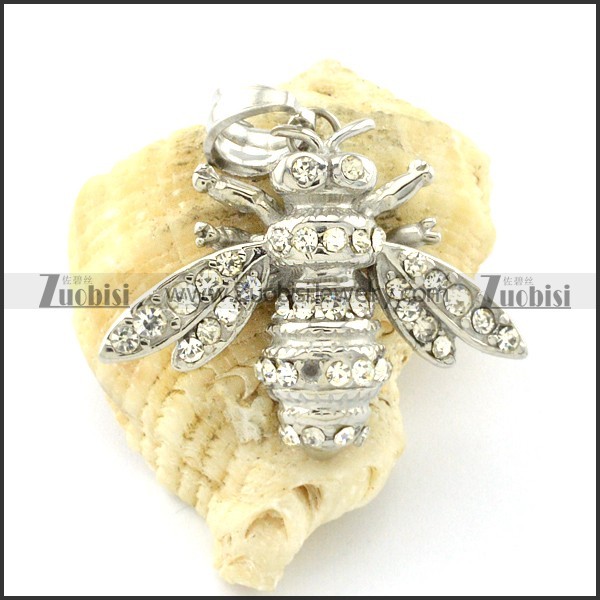 Rhinestones Cicada Pendant -p000987