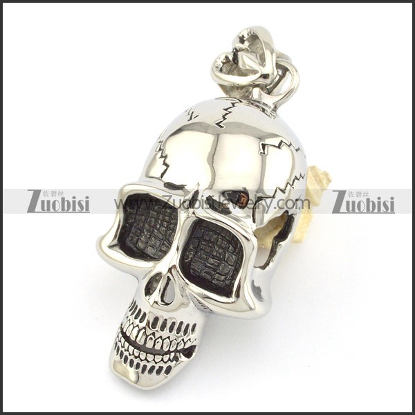 85mm large skull head pendant p001546