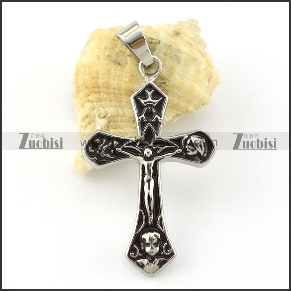 noncorrosive steel beauteous Cross Pendants -p000926