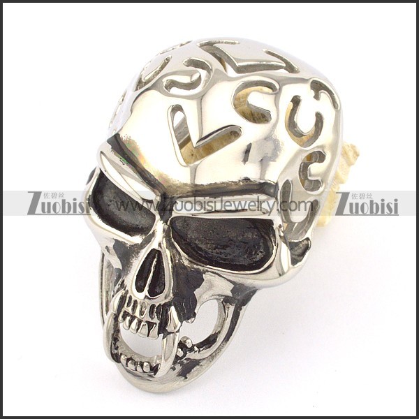 64mm big hollow skull head pendant p001545