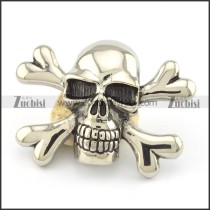 big skull pendant with 2 bones p001548