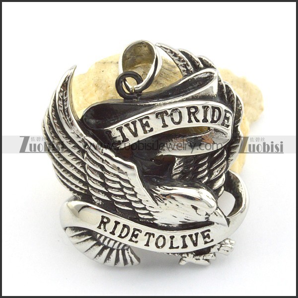 live to ride eagle pendants for mens p001495