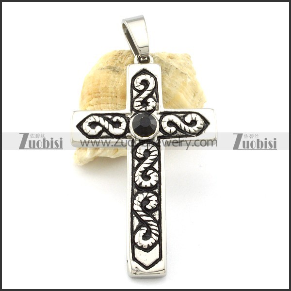 Exquisite Oxidation-resisting Steel cross pendants -p001142