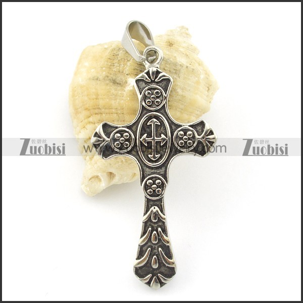 stainless steel cross pendants p001419