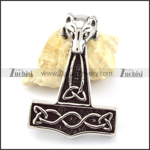 Stainless Steel Hammer of Thor Pendant -p000845