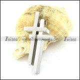 Cutting Double Cross Pendant for Couples -p001130
