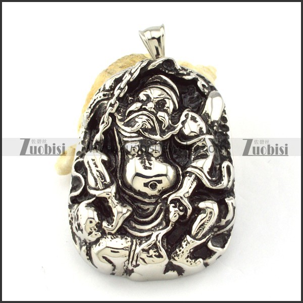 Stainless Steel Buddha Pendant -p000837