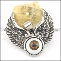 angel wing and eye pendant p001578