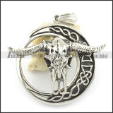 316l stainless steel casting pendant p001402