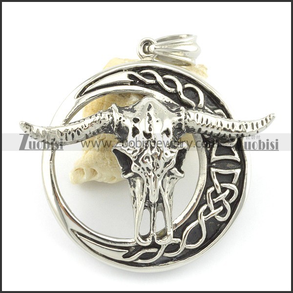 316l stainless steel casting pendant p001402