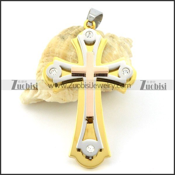 316L Steel comely Cross Pendants -p000917