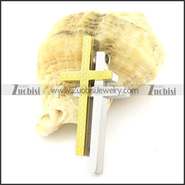 Cutting Cross Pendant for Couples -p001128