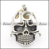 stainless steel skull pendants p001394