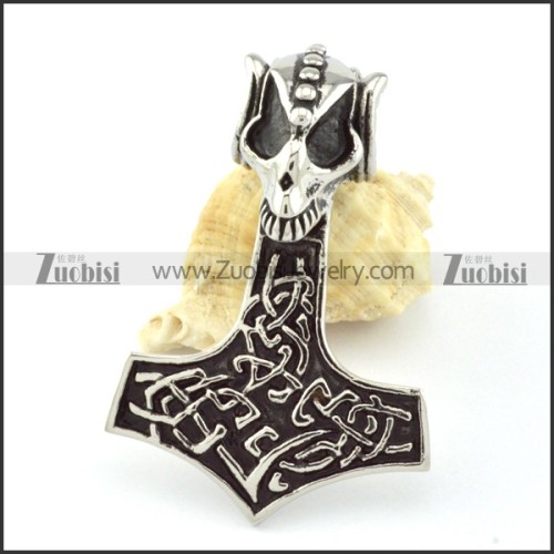 Stainless Steel Hammer of Thor Pendant -p000846