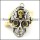 3D casting skull pendant with small gold skull p001366