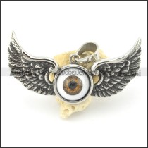 angel wings pendant with eye ball p001580
