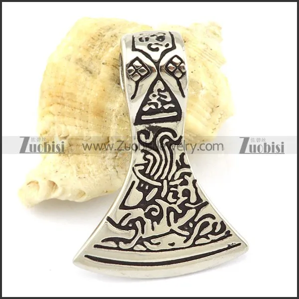 Stainless Steel Axe Pendant -p001091
