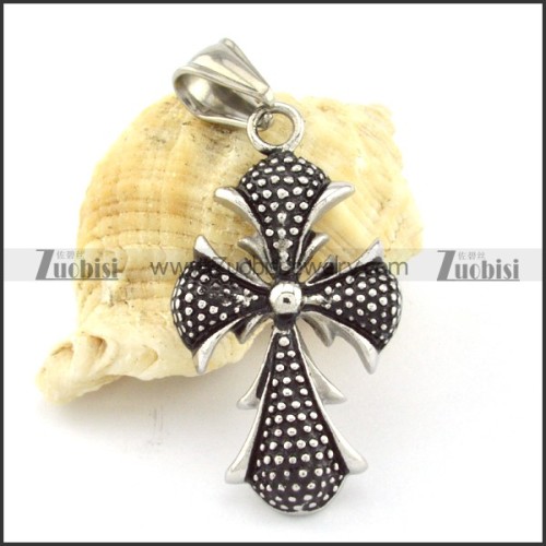 Punk Stainless Steel Cross Pendant -p000887