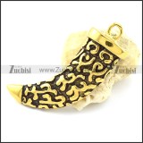 Antique Gold Garo Pendant -p001076