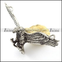 stainless steel flying eagle pendant crafted casting -p001137