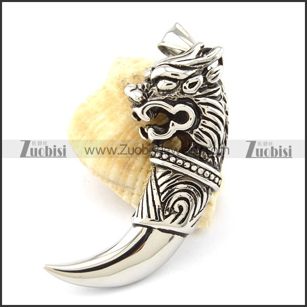 Unique Steel Lion Pendant with Affordable Wholesale Price p001044